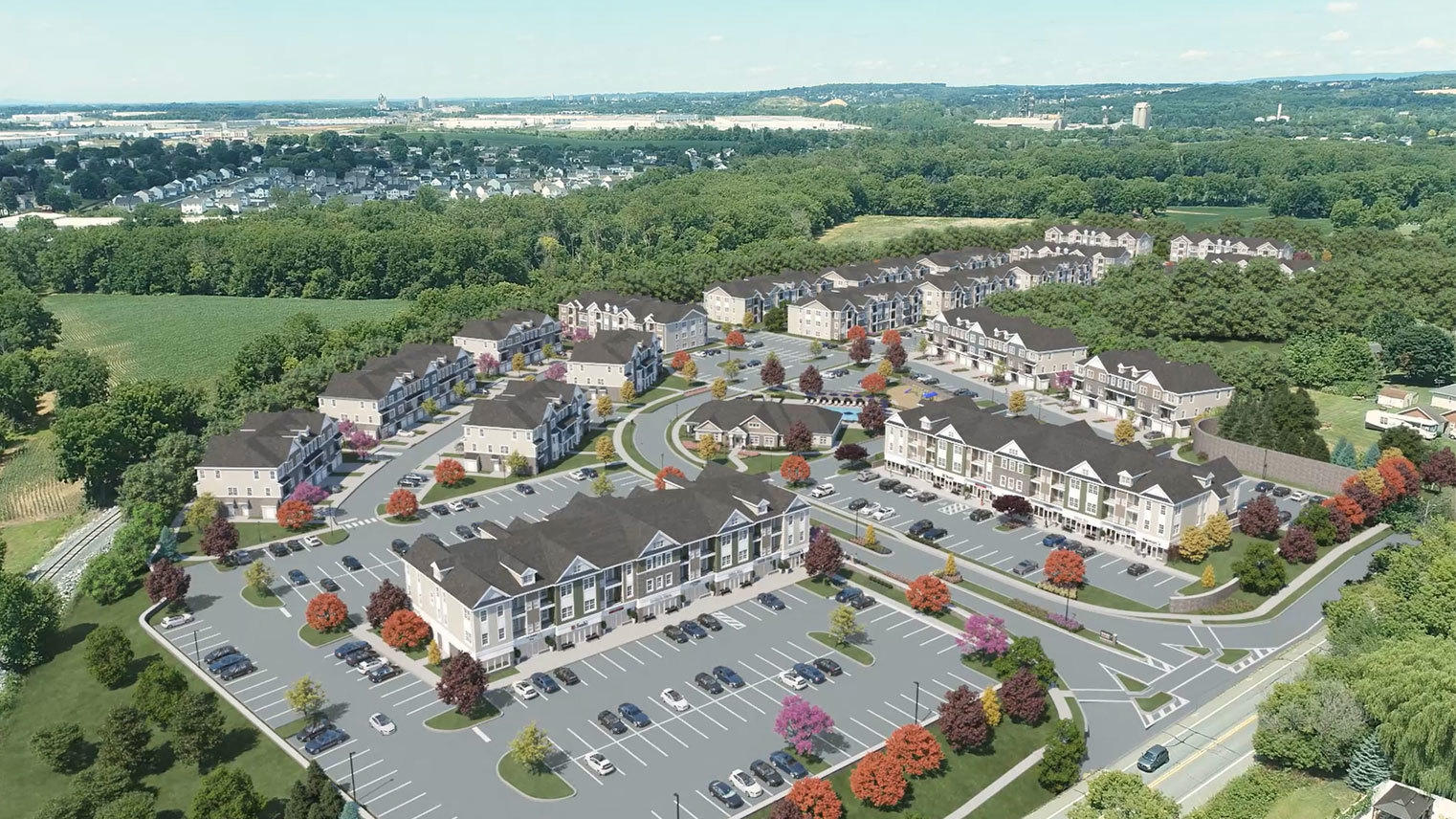 Shoppes at Trailside Village SCREENSHOT 300 DPI Aerial 2