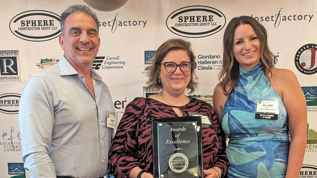 Larken Associates Earns 10 Awards of Excellence from the Metropolitan Builders and Contractors Association of New Jersey