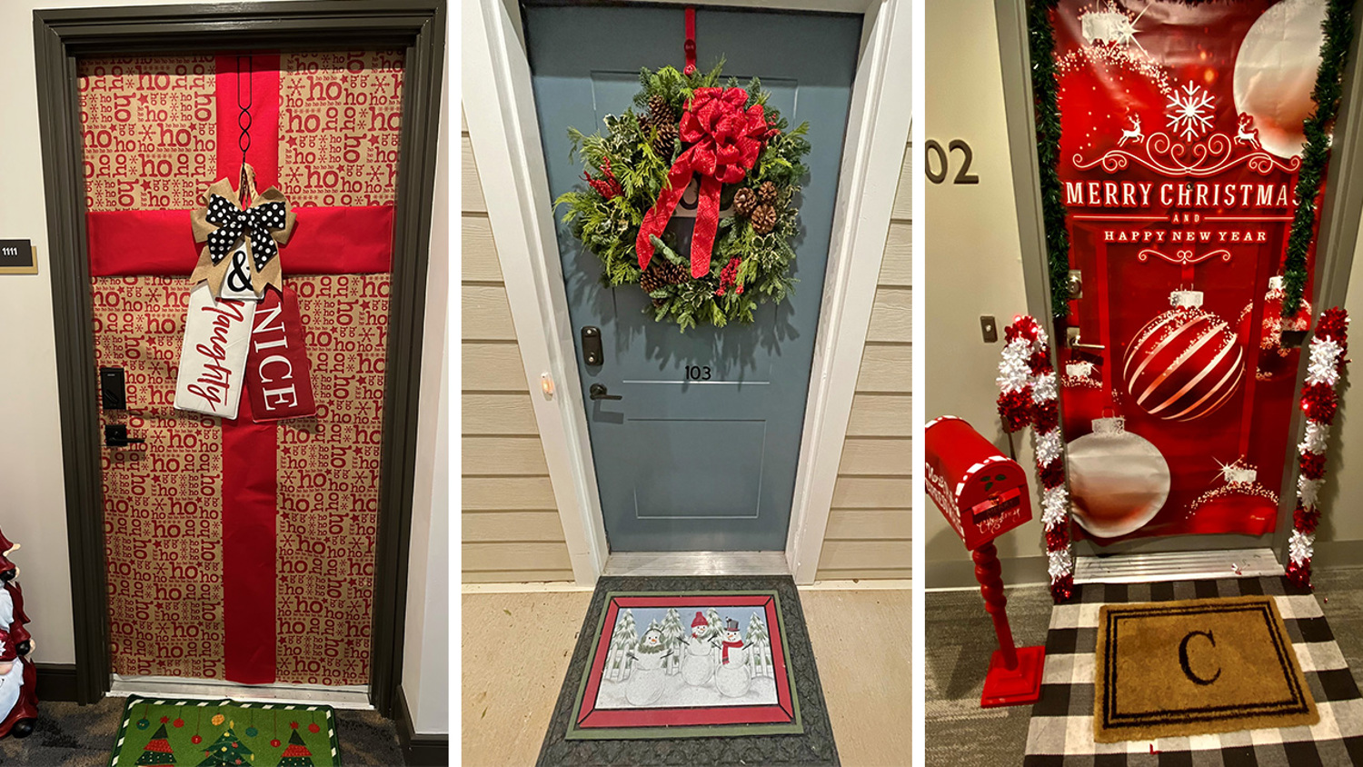 Larken Associates Celebrates Holidays With 2021 Holiday Door Decorating Contest at Residential Communities