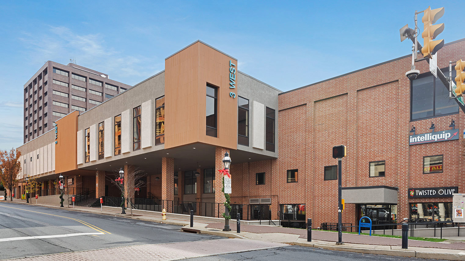 3 West Street view of two-story building with retail and office space for lease in Downtown Bethlehem, PA – 3 West