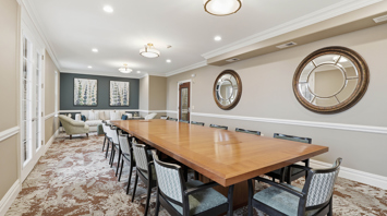 Horizons at the Village at Whitehall Multipurpose community room for gatherings – Horizons at the Village at Whitehall | 55+ Community in Lehigh County, PA