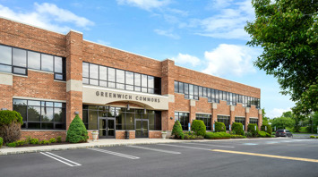 Greenwich Commons Exterior of Greenwich Commons office and medical building in Stewartsville, NJ