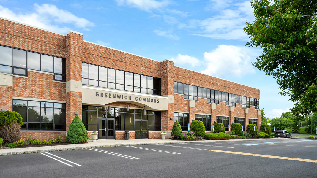 Exterior of Greenwich Commons office and medical building in Stewartsville, NJ