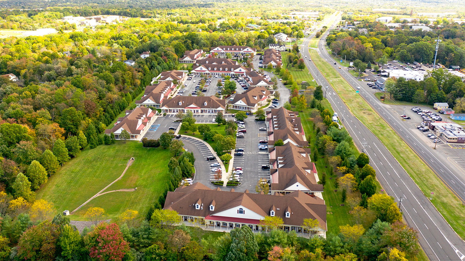 Branchburg Commons Aerial view of professional office space for rent in Branchburg, NJ – Branchburg Commons