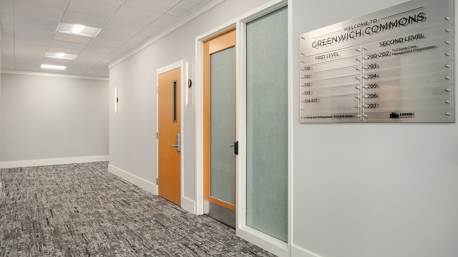Greenwich Commons Professional south entrance at Greenwich Commons office property in Stewartsville, NJ