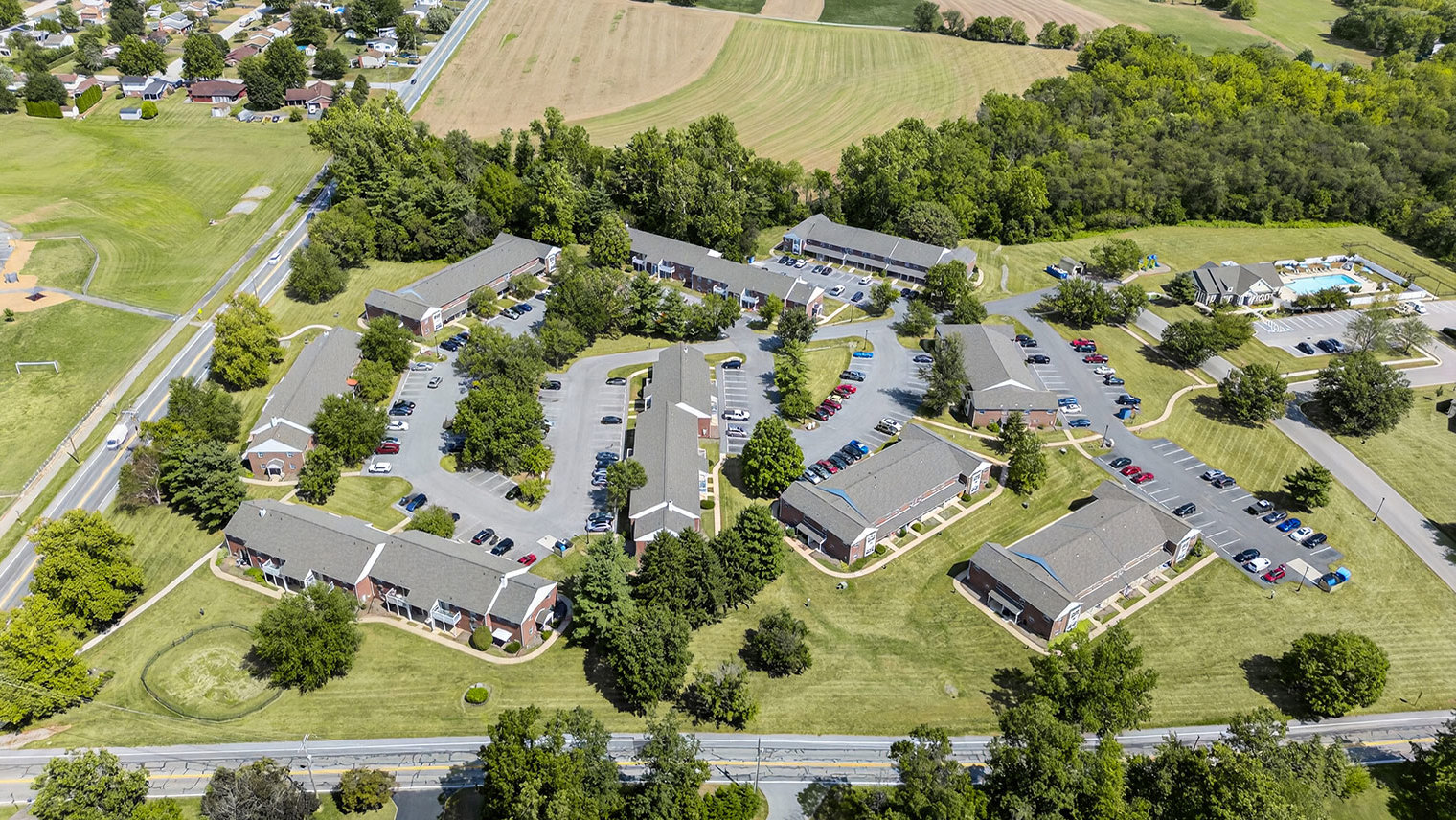 The Reserve at Copper Chase aerial view of residential community - The Reserve at Copper Chase in York, PA