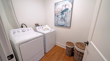 Horizons at Autumn Ridge 55+ active adult garden apartment laundry room in Lopatcong, NJ – Horizons at Autumn Ridge