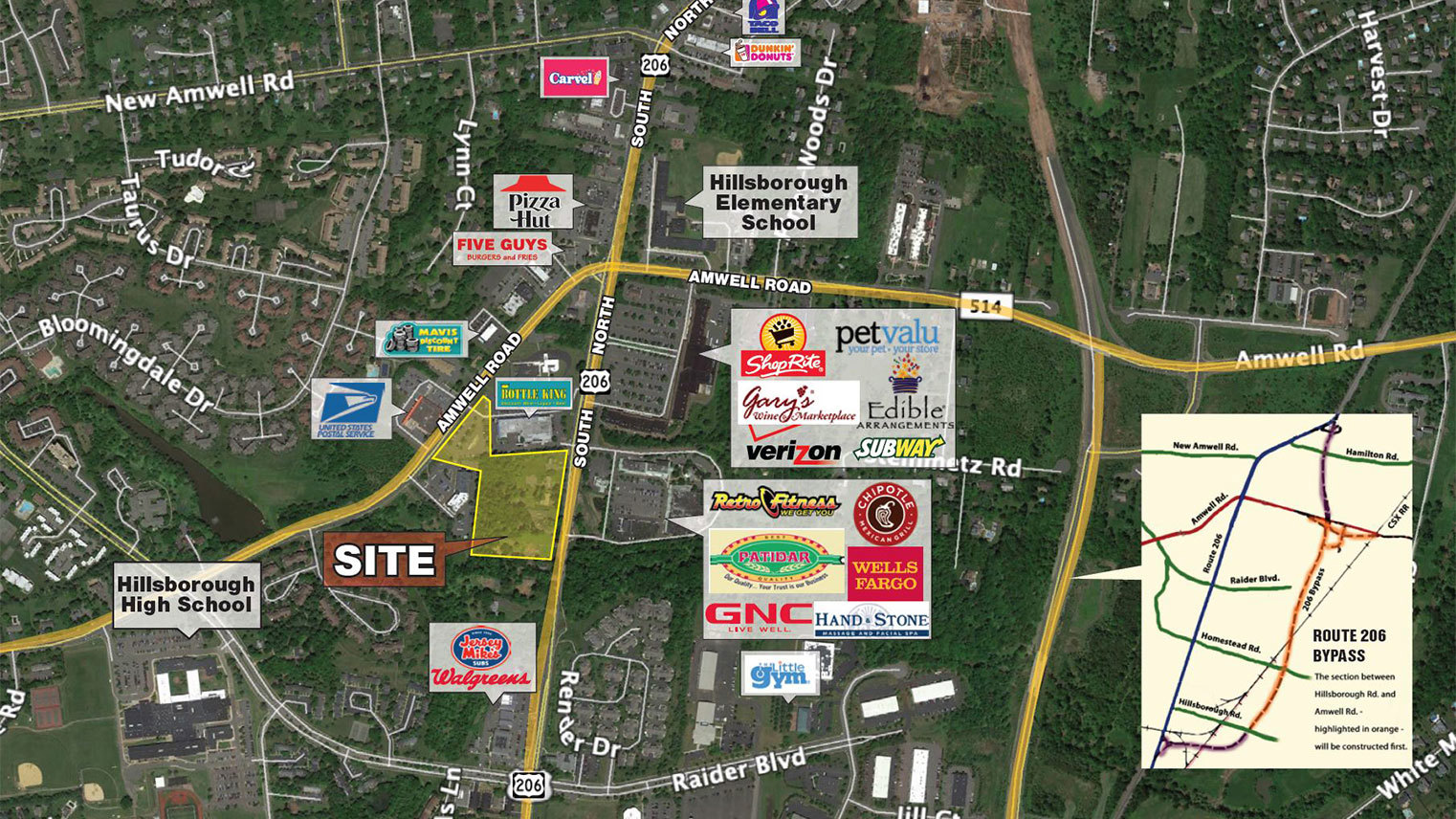 Hillsborough Village Center Retail Map 2