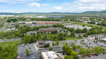 Greenwich Commons Aerial image of Greenwich Commons office and medical space for lease in Stewartsville, NJ