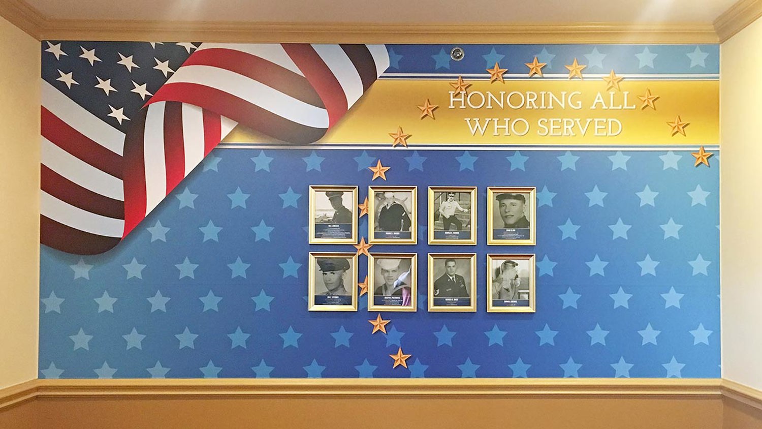 Larken Living Unveils Military Photo Wall to Honor its Lehigh County, PA Veteran Residents on Veterans Day