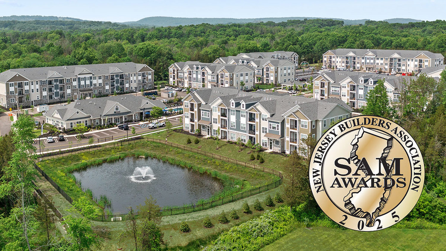 Larken Associates Wins Nine Awards of Excellence from the Metropolitan Builders and Contractors Association of New Jersey for The Ridge at Readington – a 254-Unit Luxury Multifamily Community in Whitehouse Station, NJ
