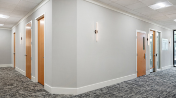 Greenwich Commons Professional office hallway at Greenwich Commons in Stewartsville, NJ