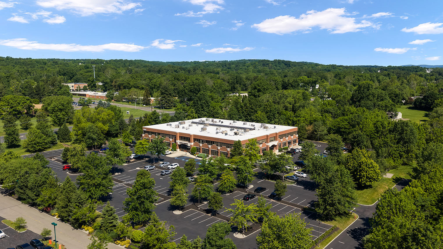 Raritan Commons Aerial view of office and medical space for lease at Raritan Commons in Flemington, NJ