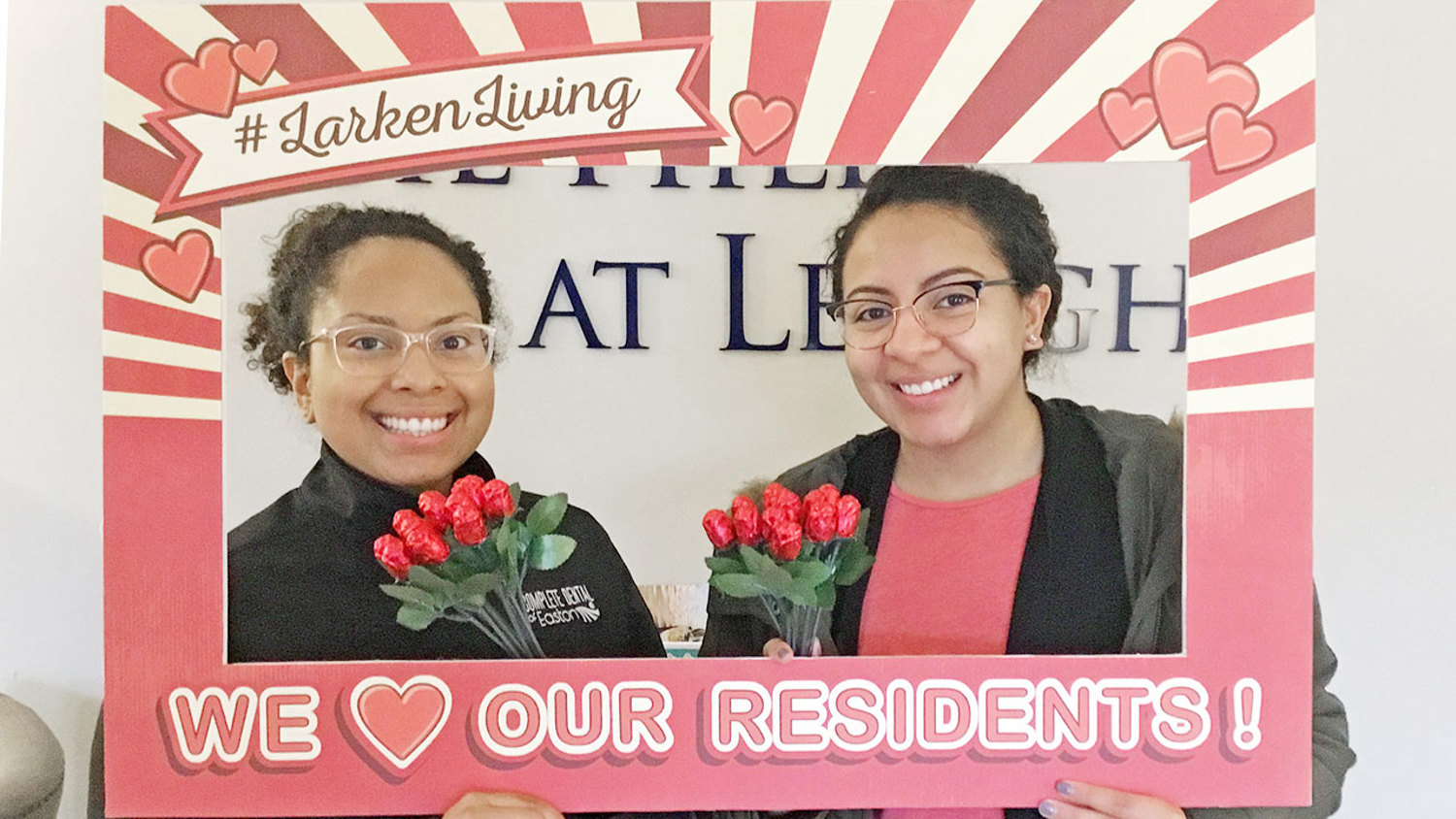 Larken Living Residents Celebrate Valentine's Day With Larken Associates