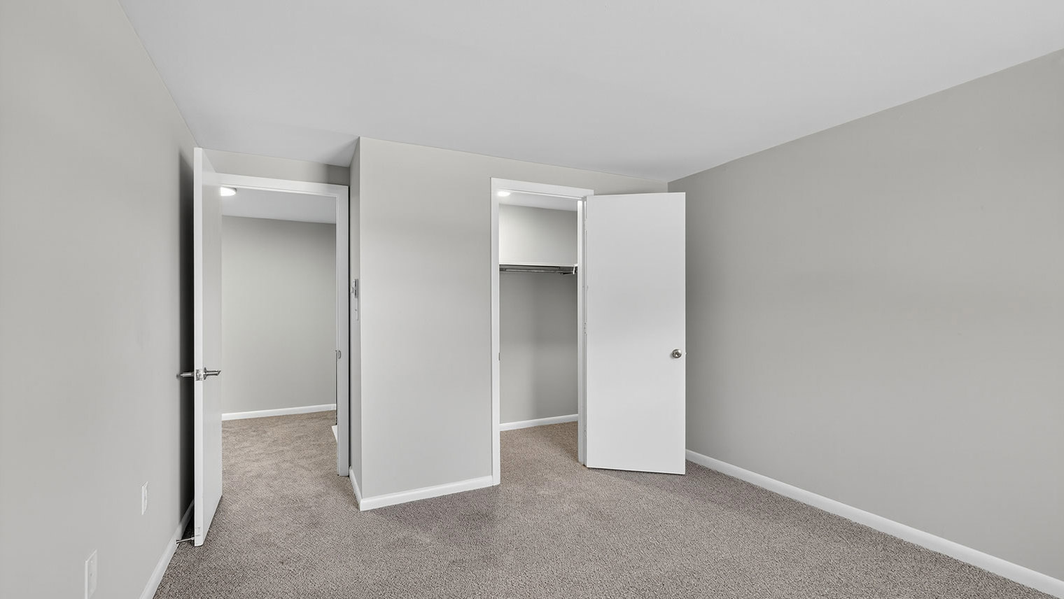 The Reserve at Copper Chase Primary bedroom with closet - 2 bedroom townhome for rent York, Pennsylvania - The Reserve at Copper Chase