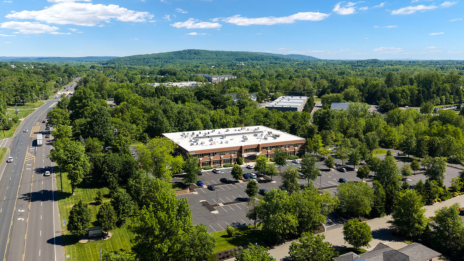 Raritan Commons Bird's-eye view of Raritan Commons commercial office property in Flemington, NJ