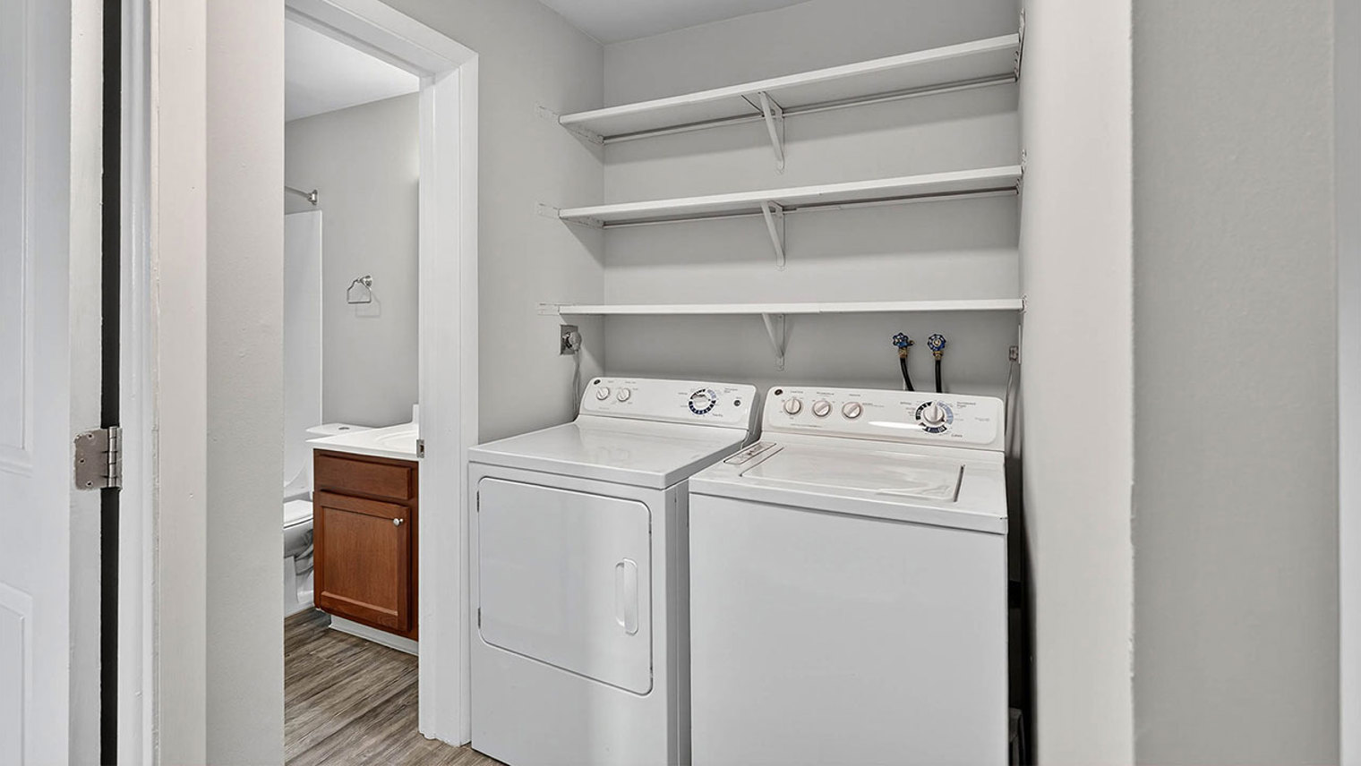 The Reserve at Copper Chase In-unit laundry area in 1 bedroom apartment for rent in York, PA – The Reserve at Copper Chase
