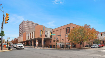 3 West Street view of two-story commercial building offering retail and office space for lease in Downtown Bethlehem, PA – 3 West