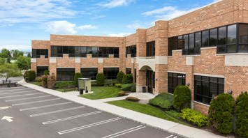 Greenwich Commons Rear exterior with ample parking at Greenwich Commons office and medical property in Stewartsville, NJ