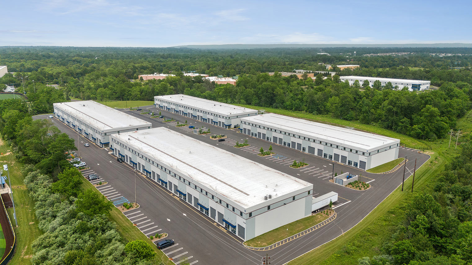 Flemington Junction Business Center Four building warehouse complex offering industrial flex space for rent in Flemington, NJ – Flemington Junction Business Center