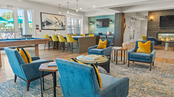 The View at Mackenzi Garden apartment rentals with a clubhouse lounge in York, PA – The View at Mackenzi