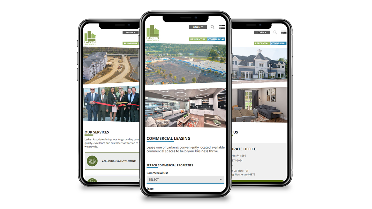 Larken Associates Launches New Corporate Website Focused on Showcasing Growing Residential and Commercial Real Estate Portfolio