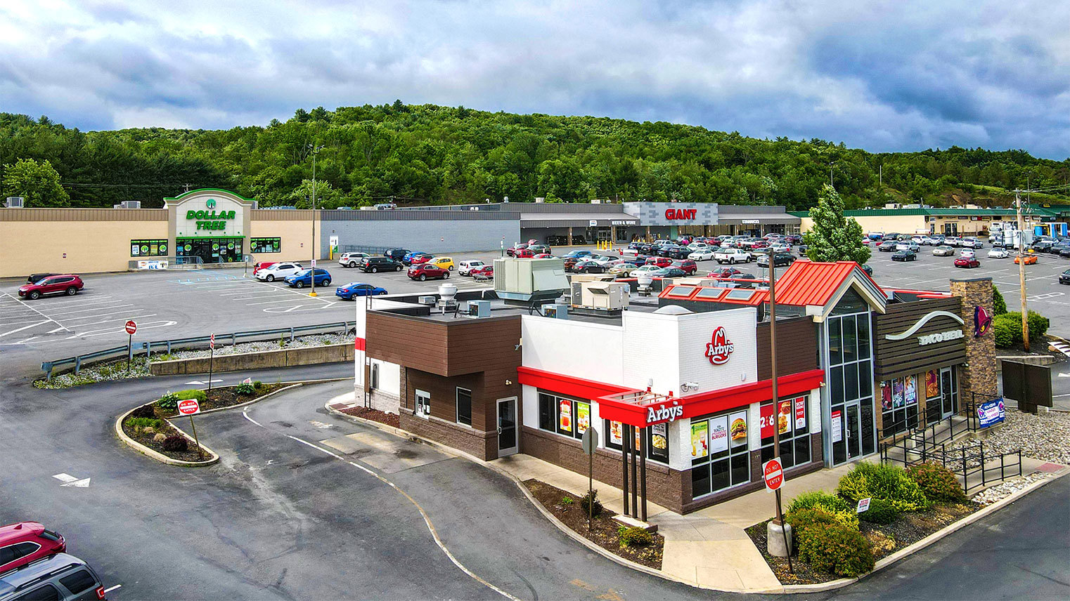 Carbon Plaza Arby'S Aerial